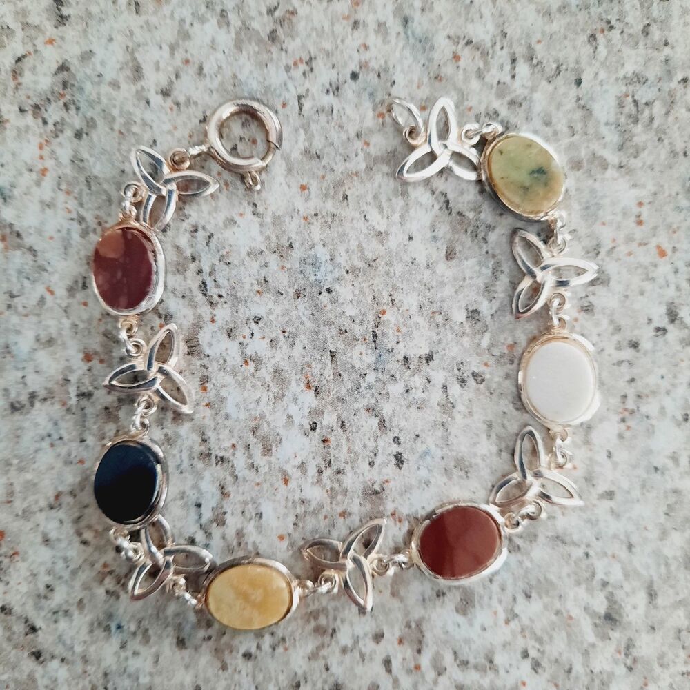 Sterling Silver Trinity Knot Geninune 925 Bracelet